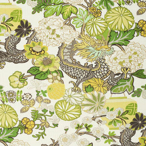 Chiang Mai Dragon Citrus 173279 by Schumacher Designer Fabric