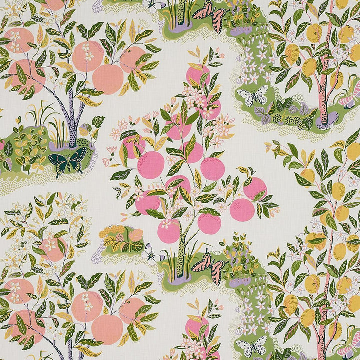 Citrus Garden Indoor/Outdoor Garden 177333 by Schumacher Designer Fabric Indoor/Outdoor Recolors 54.0" - Swanky Fabrics -