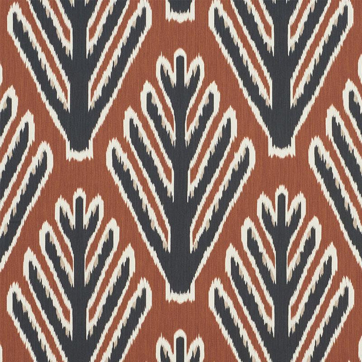 Bodhi Tree Brown & Black 178562 by Schumacher Designer Fabric Johnson Hartig 13.5" - Swanky Fabrics -