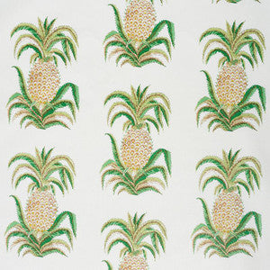 Pineapples Chintz Ivory 178800 by Schumacher Designer Fabric