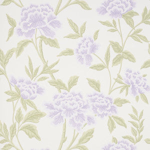 Whitney Floral Lavendar 5004384 by Schumacher Designer Wallpaper