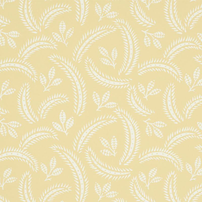 Delia Buttercup 5010352 by Schumacher Designer Wallpaper Wallflowers 6.75" - Swanky Fabrics -