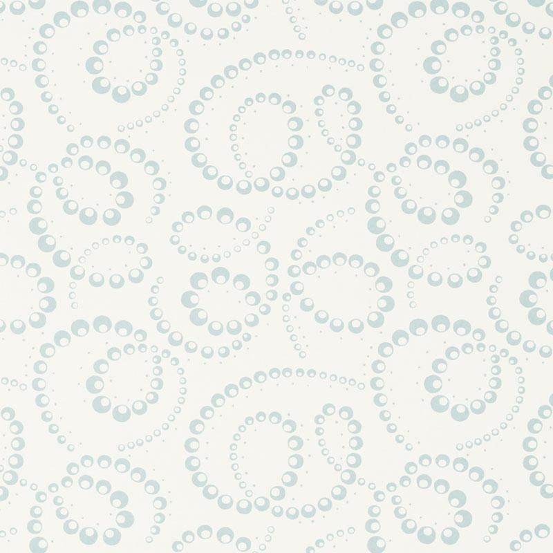 Dorian Sky 5010360 by Schumacher Designer Wallpaper Wallflowers 5.5" - Swanky Fabrics -