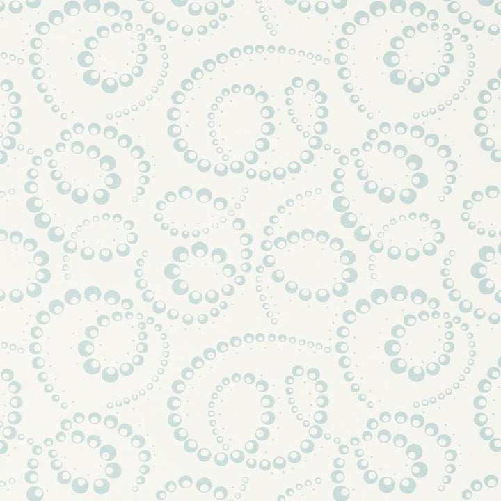 Dorian Sky 5010360 by Schumacher Designer Wallpaper Wallflowers 5.5" - Swanky Fabrics -