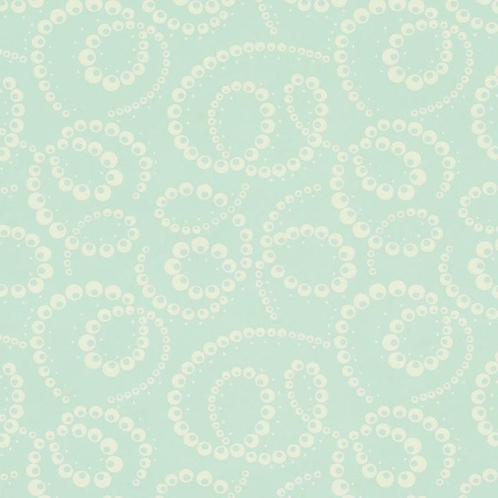 Dorian Seafoam 5010362 by Schumacher Designer Wallpaper Wallflowers 5.5" - Swanky Fabrics -