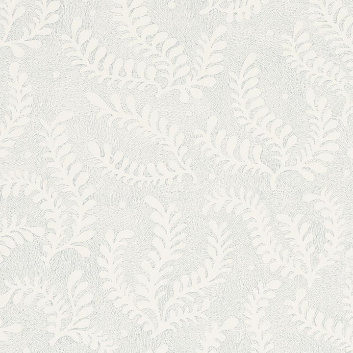 Etched Fern Sky 5010382 by Schumacher Designer Wallpaper Wallflowers 13.5" - Swanky Fabrics -