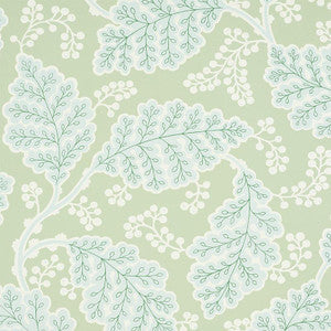 Estelle Green 5010392 by Schumacher Designer Wallpaper