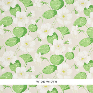 Nasturtium Stone 5010472 by Schumacher Designer Wallpaper