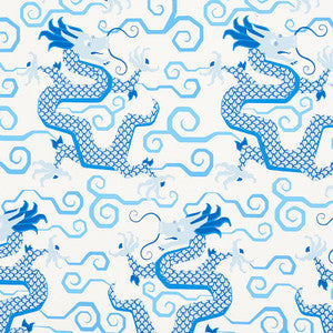 Bixi Porcelain 5010730 by Schumacher Designer Wallpaper