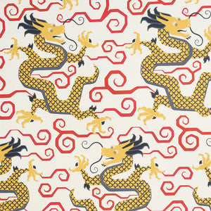 Bixi Gold 5010732 by Schumacher Designer Wallpaper