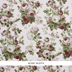 Nancy Floral Grisaille 5010841 by Schumacher Designer Wallpaper