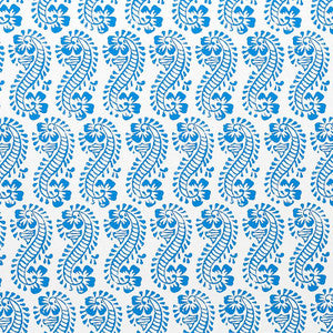Lani Blue 5011120 by Schumacher Designer Wallpaper