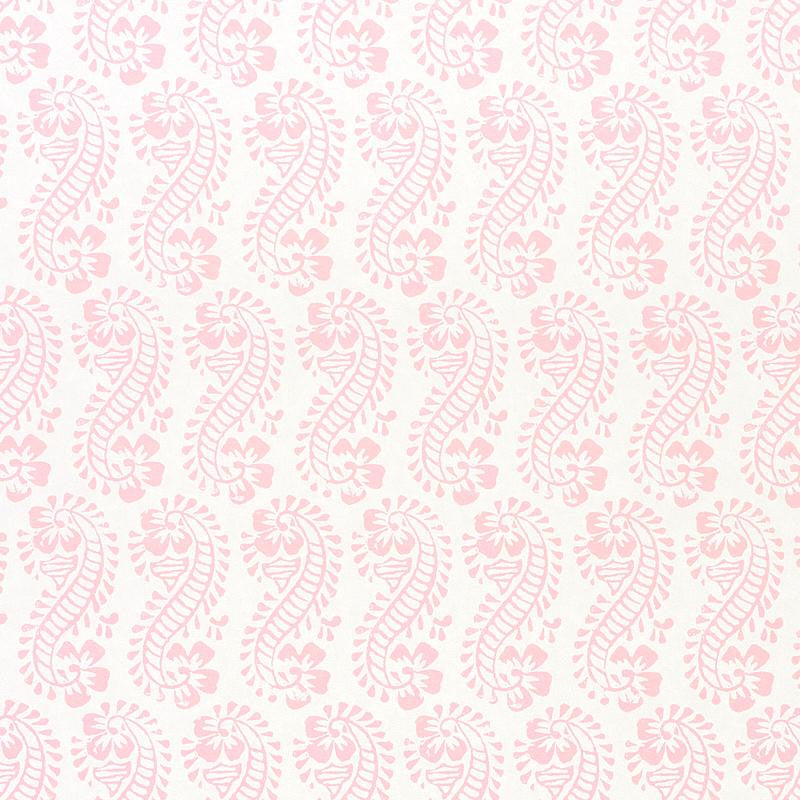 Lani Pink 5011122 by Schumacher Designer Wallpaper Molly Mahon 5.25" - Swanky Fabrics -