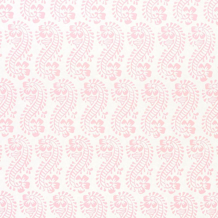 Lani Pink 5011122 by Schumacher Designer Wallpaper Molly Mahon 5.25" - Swanky Fabrics -