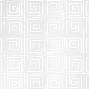 Trousdale Metallic Platinum Blanc 5012590 by Schumacher Designer Wallpaper