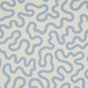 Riley Sky On Ivory 5012931 by Schumacher Designer Wallpaper