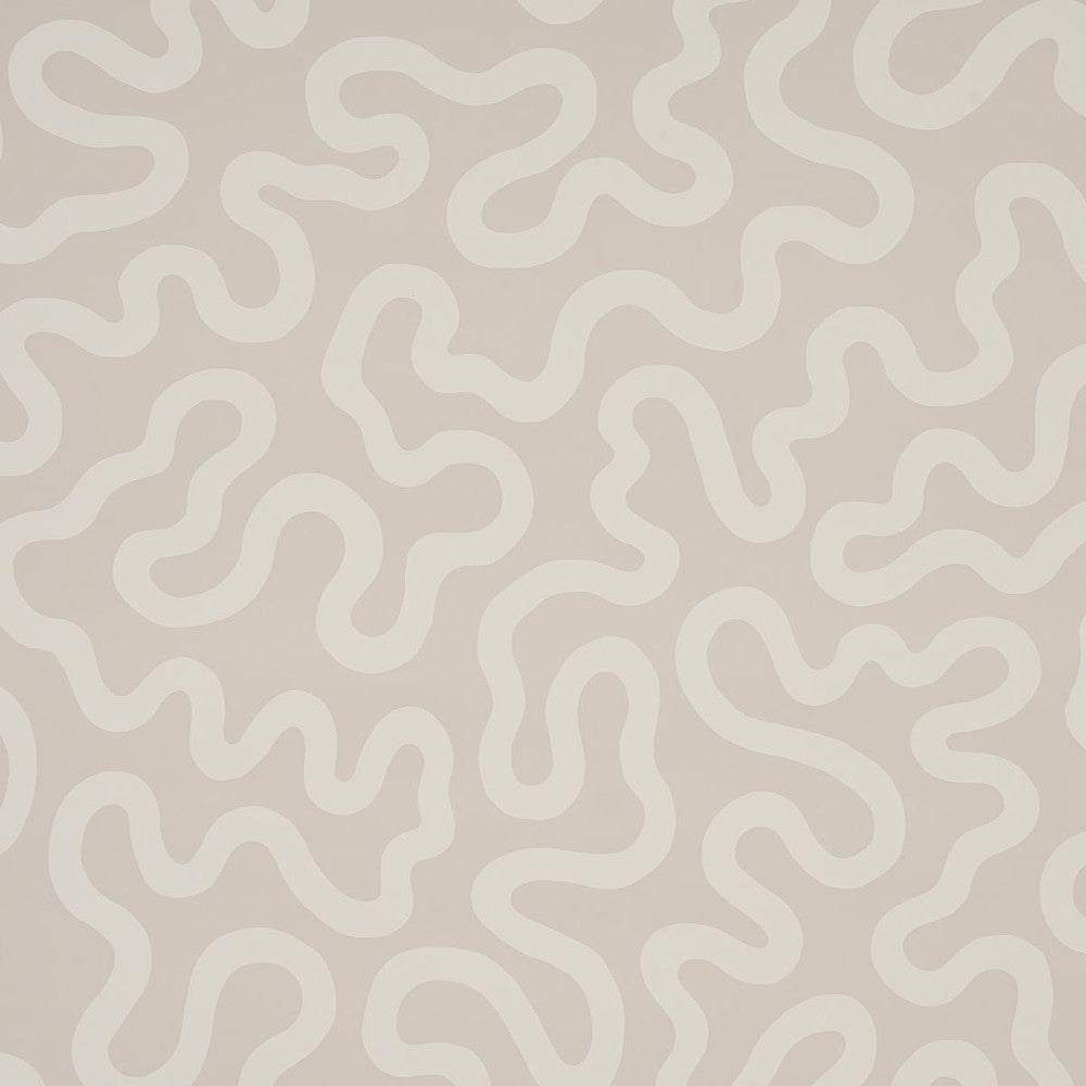 Riley Natural 5012932 by Schumacher Designer Wallpaper Smith Street 27.0" - Swanky Fabrics -