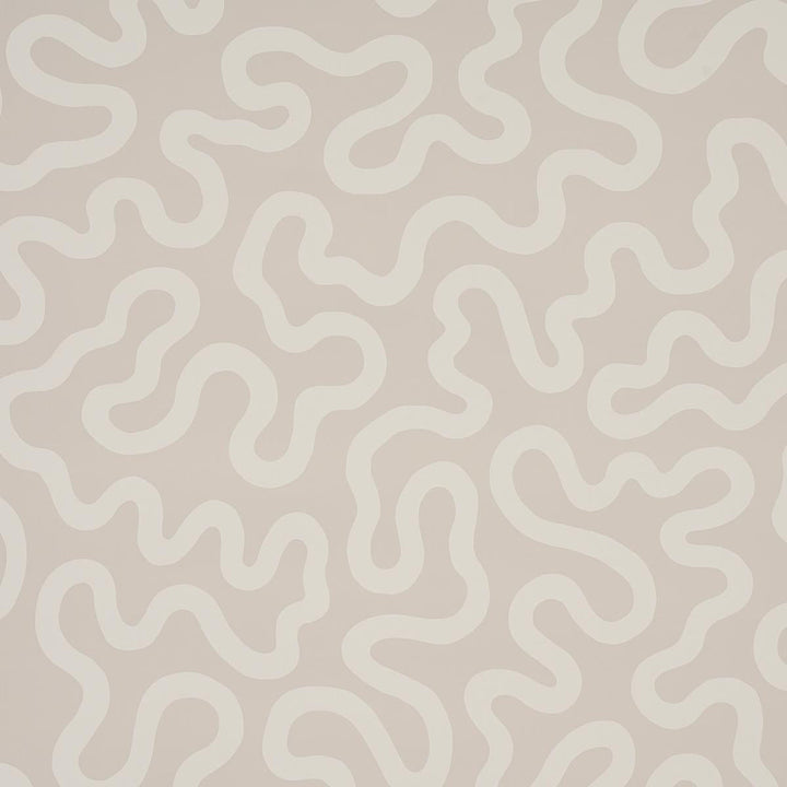 Riley Natural 5012932 by Schumacher Designer Wallpaper Smith Street 27.0" - Swanky Fabrics -