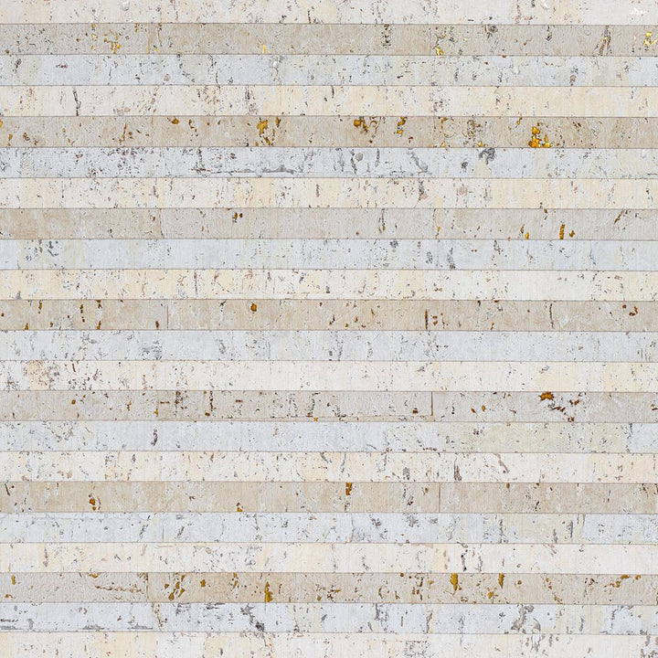 Cork Stripe White 5013000 by Schumacher Designer Wallpaper Textured Wallcoverings & Printed Grasscloths - Swanky Fabrics -
