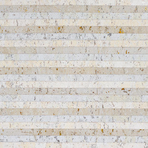 Cork Stripe White 5013000 by Schumacher Designer Wallpaper