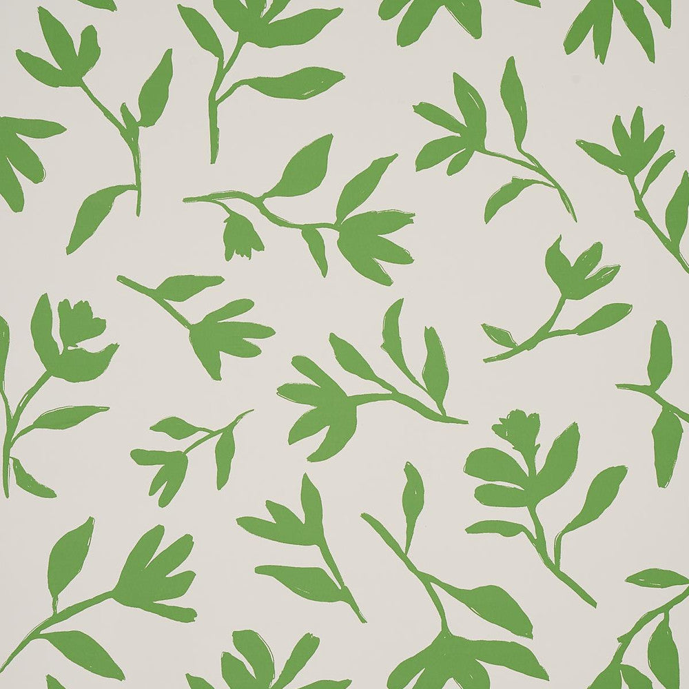 Laurel Green 5013070 by Schumacher Designer Wallpaper Smith Street 27.0" - Swanky Fabrics -