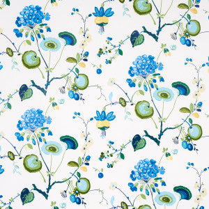 Vasily Green & Blue 5013210 by Schumacher Designer Wallpaper