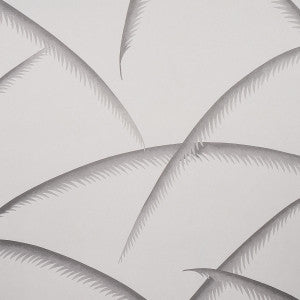 Deco Palms Charcoal 5013301 by Schumacher Designer Wallpaper
