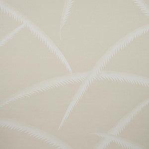 Deco Palms Ivory On Natural 5013303 by Schumacher Designer Wallpaper