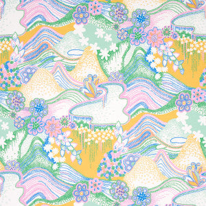Daisy Chain Light Multi 5013550 by Schumacher Designer Wallpaper