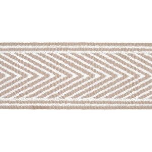 Nicholson Tape Linen 69967 by Schumacher Designer Trim