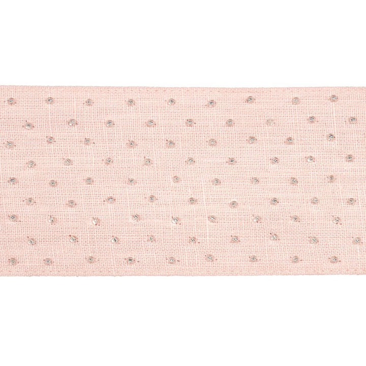 Northern Lights Beaded Tape Blush 70624 by Schumacher Designer Trim Embroidered And Embellished Trims - Swanky Fabrics -