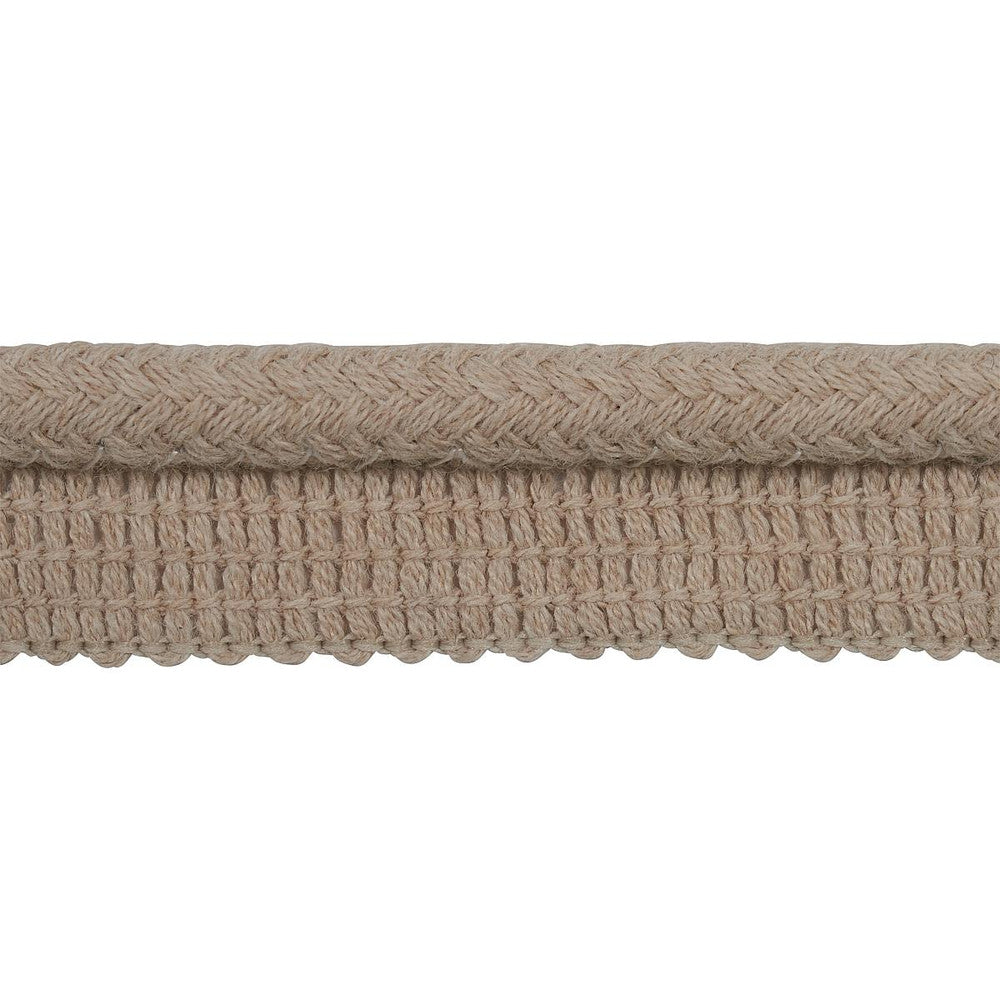 Eubie Lip Cord Indoor/Outdoor Linen 72428 by Schumacher Designer Trim Indoor/Outdoor Recolors - Swanky Fabrics -