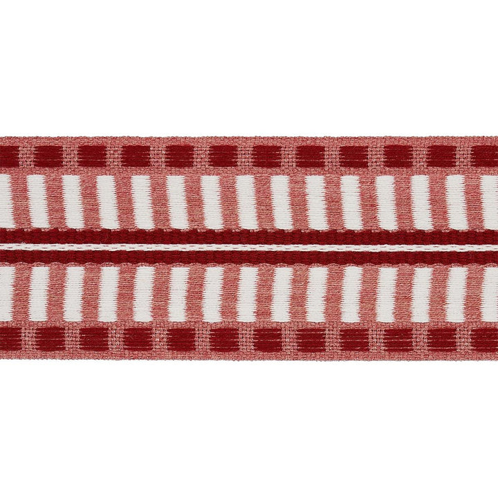 Jacobsen Tape Indoor/Outdoor Rose 73634 by Schumacher Designer Trim Indoor/Outdoor Recolors - Swanky Fabrics -