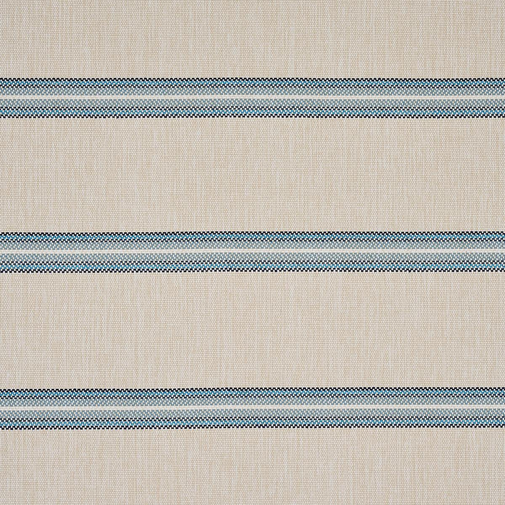 Garden Stripe Indoor/Outdoor Blue 75973 by Schumacher Designer Fabric Indoor/Outdoor Recolors 53.25" - Swanky Fabrics -