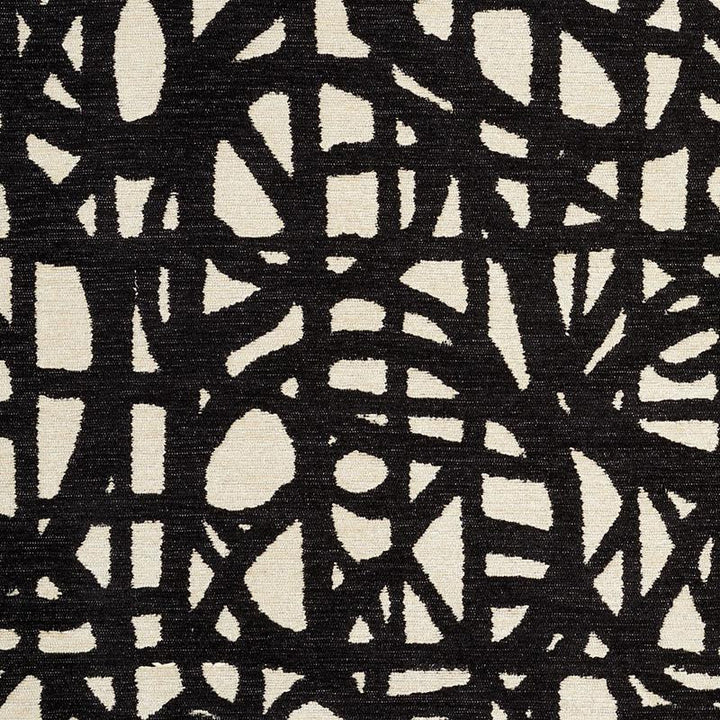 Momentum Black 76711 by Schumacher Designer Fabric Freehand 25.25" - Swanky Fabrics -