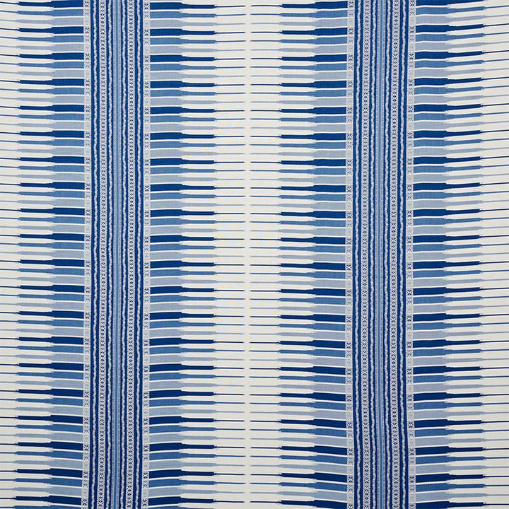 Atchison Blue 77610 by Schumacher Designer Fabric Undefined 27.0" - Swanky Fabrics -