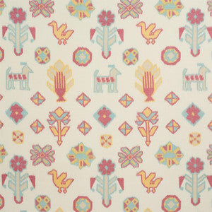 Chuska Warp Print Multi 78140 by Schumacher Designer Fabric