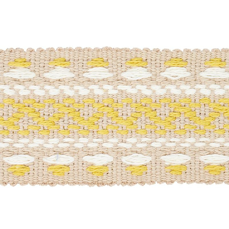 Loveland Yellow 78160 by Schumacher Designer Trim Earth & Sky - Swanky Fabrics -