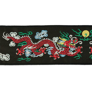 Lili Dragon Tape Black 78170 by Schumacher Designer Trim