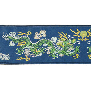 Lili Dragon Tape Blue 78171 by Schumacher Designer Trim