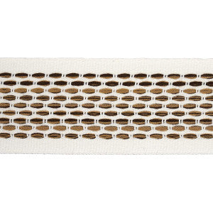 Portola Tape Indoor/Outdoor Neutral 79423 by Schumacher Designer Trim