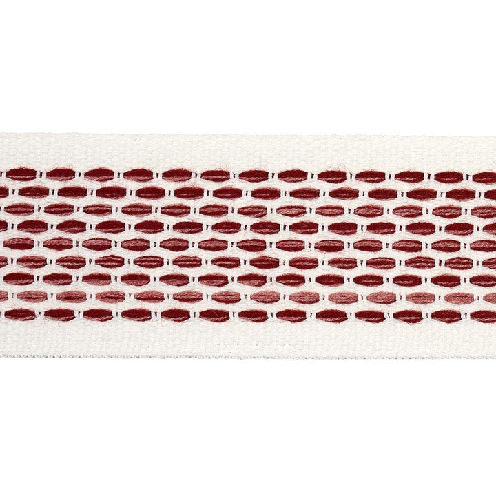 Portola Tape Indoor/Outdoor Rose 79424 by Schumacher Designer Trim Indoor/Outdoor Recolors - Swanky Fabrics -