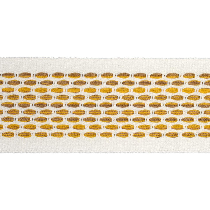 Portola Tape Indoor/Outdoor Yellow 79425 by Schumacher Designer Trim Indoor/Outdoor Recolors - Swanky Fabrics -