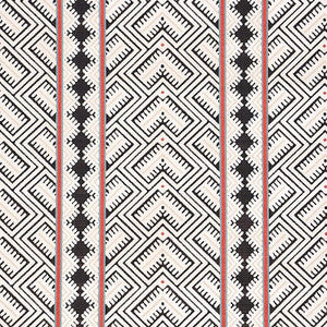 Parvin Velvet Black And Ivory 80650 by Schumacher Designer Fabric