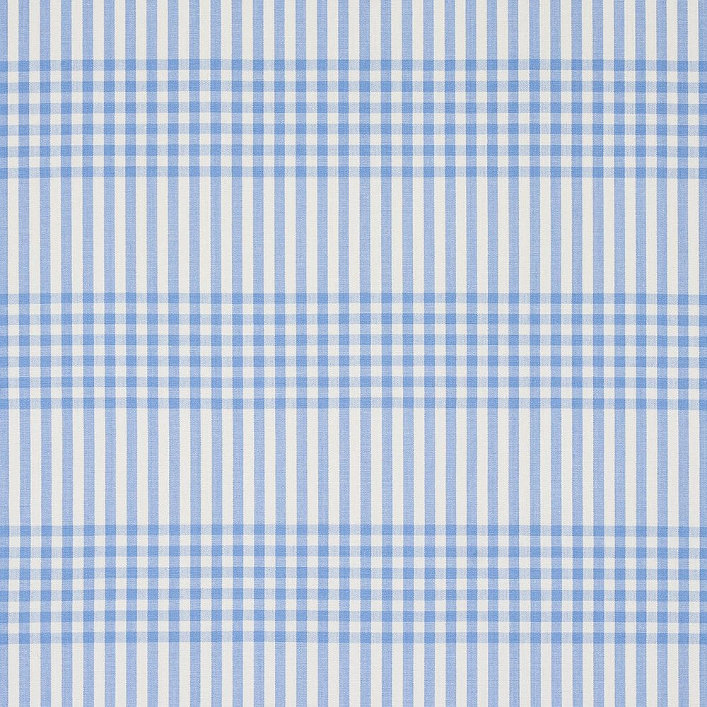 Bergen Plaid Sky 80803 by Schumacher Designer Fabric Smith Street - Swanky Fabrics -