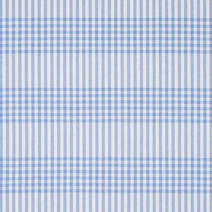 Bergen Plaid Sky 80803 by Schumacher Designer Fabric Smith Street - Swanky Fabrics -