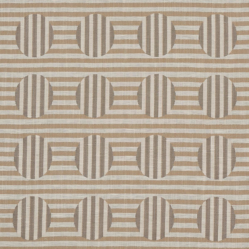 Soto Sand 80841 by Schumacher Designer Fabric Smith Street 4.4" - Swanky Fabrics -