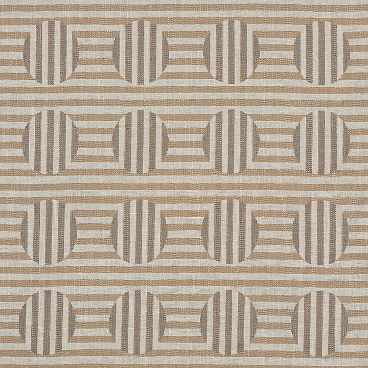 Soto Sand 80841 by Schumacher Designer Fabric Smith Street 4.4" - Swanky Fabrics -