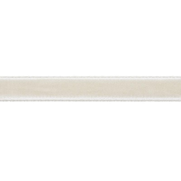 Velvet Tape Narrow Dove 80921 by Schumacher Designer Trim Perfect Basics: Velvet Tapes - Swanky Fabrics -