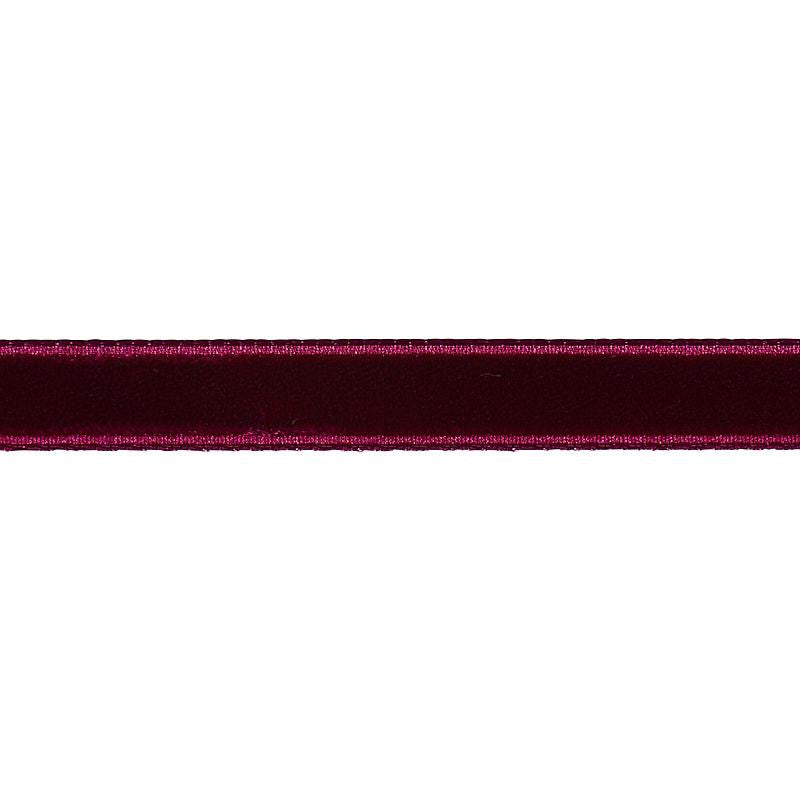 Velvet Tape Narrow Aubergine 80928 by Schumacher Designer Trim Perfect Basics: Velvet Tapes - Swanky Fabrics -